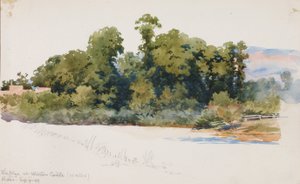 De Wye bij Wilton Castle (Wales) door George Elbert Burr