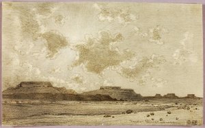 Zonder titel (overdrachtstekening voor druk) door George Elbert Burr