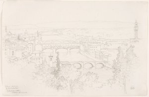Uitzicht vanaf S. Miniato, Florence door George Elbert Burr