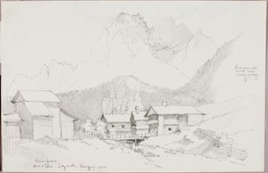Uitzicht vanaf Sextan, Tirol door George Elbert Burr
