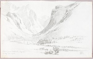 Uitzicht vanaf Toblach, Tirol door George Elbert Burr