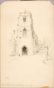 West Gate, Warwick door George Elbert Burr
