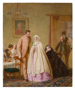Het huwelijksontbijt, 1862 door George Elgar Hicks