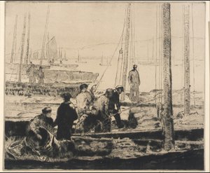 Sardinevloot door George Elmer Browne
