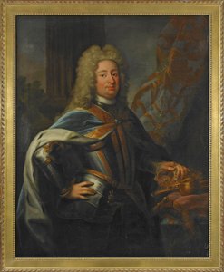 Portret van Frederik I, koning van Zweden en prins van Finland door George Engelhardt Schroeder