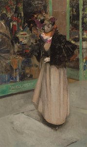 Het Etalage van de Hoedenmaker door George F. Henry