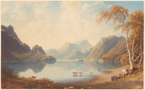 Een loch in Schotland door George Fennel Robson