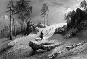 De Choor-berg oversteken door George Francis White