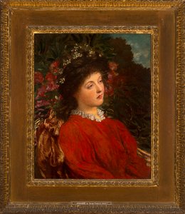 Portret van Eveleen Tennant (later Mrs F.W.H. Myers) 1876 door George Frederic Watts