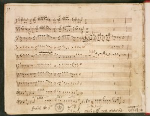 Originele partituur van de Laatste Folio uit de Opera 