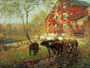 Bij de Drovers Inn door George Glenn Newell