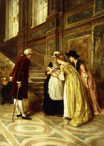 De baby bewonderen door George Goodwin Kilburne