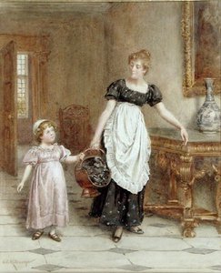 Vele Handen Maken Licht Werk door George Goodwin Kilburne