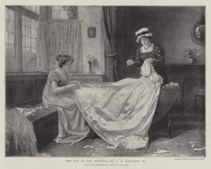 De vooravond van de bruiloft door George Goodwin Kilburne