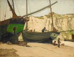 Hastings Luggers op Hastings Beach