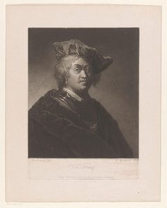 Portret van een onbekende man met oorbel door George Graham