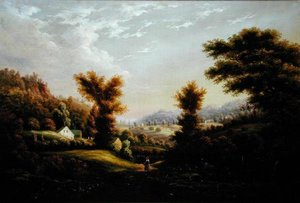 Meisje op een pad door George Gunter Hartwick