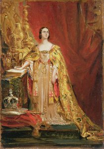 Koningin Victoria legt de kroningseed af, 28 juni 1838
