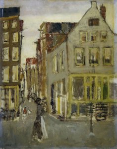 De Lauriergracht bij de Tweede Laurierdwarsstraat door George Hendrik Breitner