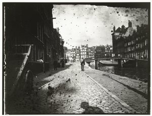 Gezicht op de Looiersgracht in Amsterdam door George Hendrik Breitner