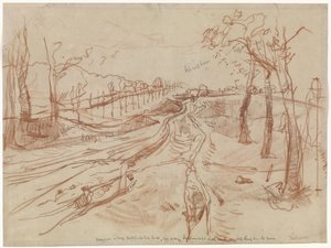 Schets van een landweg door George Hendrik Breitner