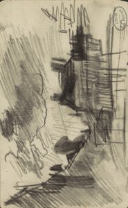 Stadsgezicht, mogelijk in Amsterdam door George Hendrik Breitner