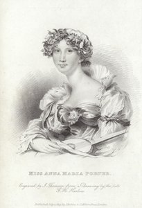 Anna Maria Porter, Engelse dichter en romanschrijver door George Henry (after) Harlow