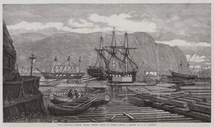 De Canadese Houthandel, Houtkades in Quebec door George Henry Andrews