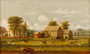 Zomerboerderij door George Henry Durrie
