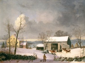 Winter op het Platteland, ca. 1858