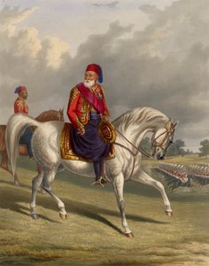 Portret van Ibrahim Pasha, Egyptisch staatsman en generaal door George Henry Laporte