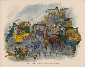 Illustratie voor De reis van de dieren naar zee door George Henry Thompson
