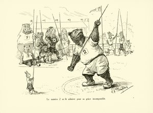 Nummer 2 werd bewonderd om zijn onvergelijkbare gratie (litho)