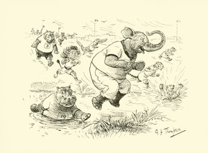 Dieren op de Olympische Spelen (litho)