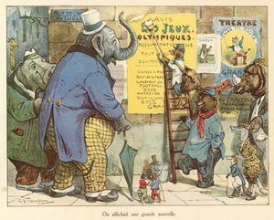 We hebben groot nieuws gepost (kleurenlitho)