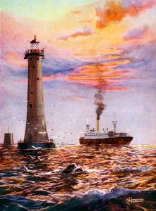 Eddystone Vuurtoren, Plymouth door George Horace Davis