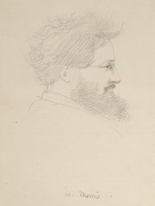 Portret van William Morris, ca. 1875