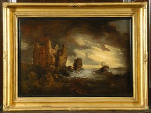 Peele Kasteel in een Storm, 1805