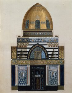 Ontwerp voor de Arabische Hal in Leighton House, Londen, 1880 door George II Aitchison