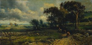 Wollige wolken, 1881 door George Inness