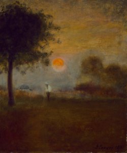 Maanopkomst, 1891 door George Inness