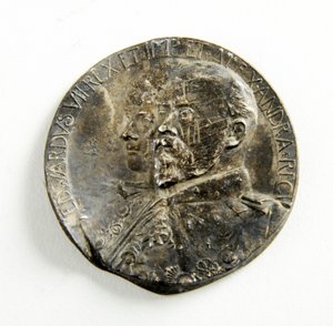 Medaille ter herdenking van de kroning van Edward VII en koningin Alexandra door George James Frampton