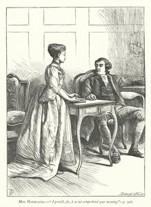 Illustratie voor She Stoops To Conquer door George John Pinwell
