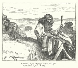 Illustratie voor The Captivity (gravure) door George John Pinwell