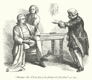 Illustratie voor The Good-Natured Man (gravure) door George John Pinwell