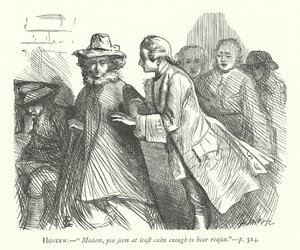 Illustratie voor The Good-Natured Man door George John Pinwell