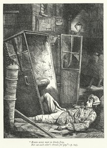 Illustratie voor The Logicians Refuted (gravure) door George John Pinwell