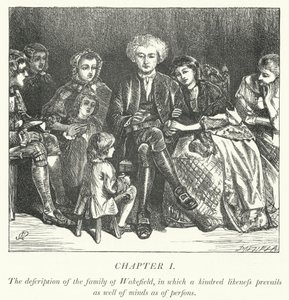 Illustratie voor The Vicar of Wakefield door George John Pinwell