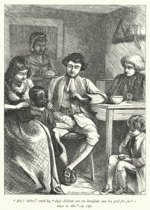 Illustratie voor The Vicar of Wakefield (gravure)