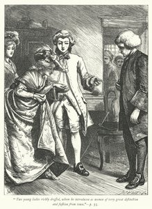 Illustratie voor The Vicar of Wakefield (gravure) door George John Pinwell